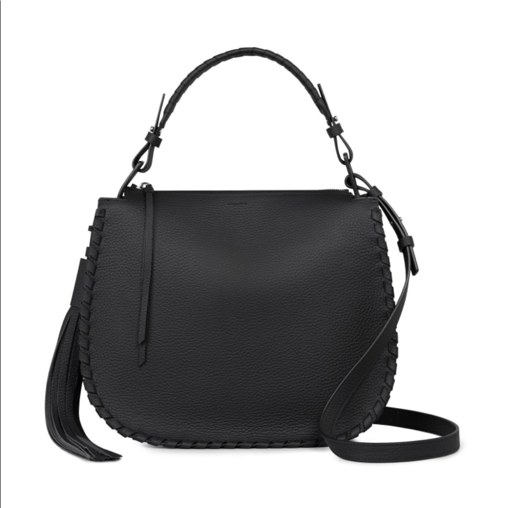 NEW AllSaints Mori Leather Hobo (Size M)